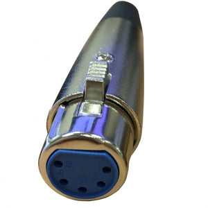 5 Pin XLR Female Socket with Solder Terminals & Cable Protector