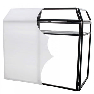 Folding DJ Booth Deck Console Stand Inc Scrims & Case
