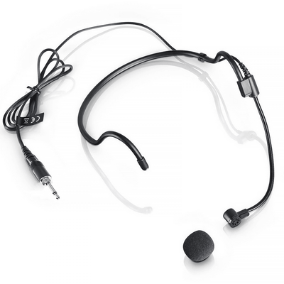 Black Neckband Condenser Microphone for Wireless Systems