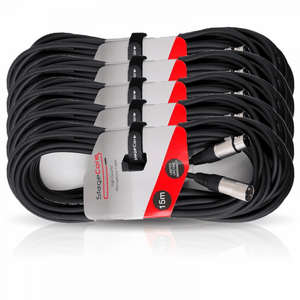 15m Pro Quality Microphone Audio Signal Cable Leads