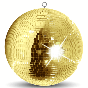 Gold Mirror Ball Decor Lighting 300mm 12"