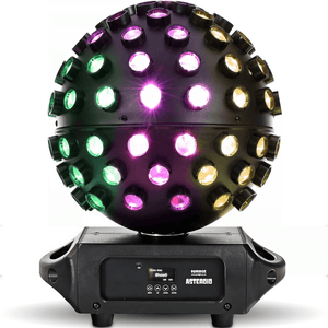 Asteroid Mirror Ball Effect Rotating Light Beams