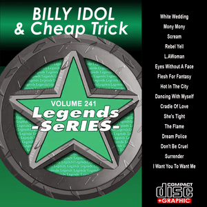 Karaoke CDG CD Legend Series Billy Idol and Cheap Trick