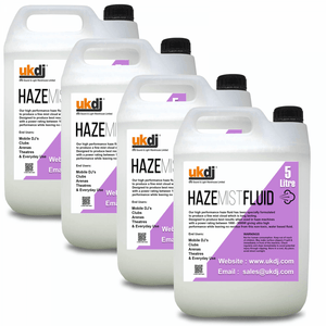 4 x 5L Premium Class Quality Haze Mist Fluid Suitable For Hazer Machines 20L