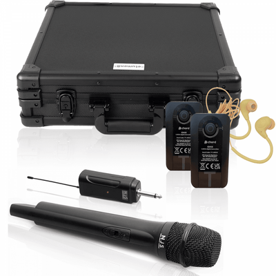 In-Ear Monitoring System with UHF Microphone Cased