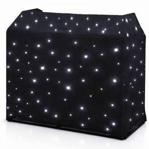 DJ Booth Cool White LED Starcloth System