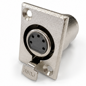 5 Pin XLR Female Chassis Socket with Solder Terminals