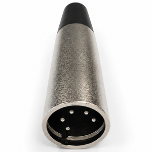 5 Pin XLR Male Plug with Solder Terminals & Cable Protector