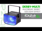 Derby Multi DMX Controlled Multibeam LED Light Effect