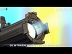 EVE E-50Z Warm White LED Ellipsoidal Spot / Gobo Projector with D-Fi
