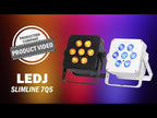 Slimline 7Q5 RGBW Quad LED Colour Black Housing Pack