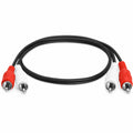 Twin RCA Phono Red White Cable Male to Male Shielded Audio Lead