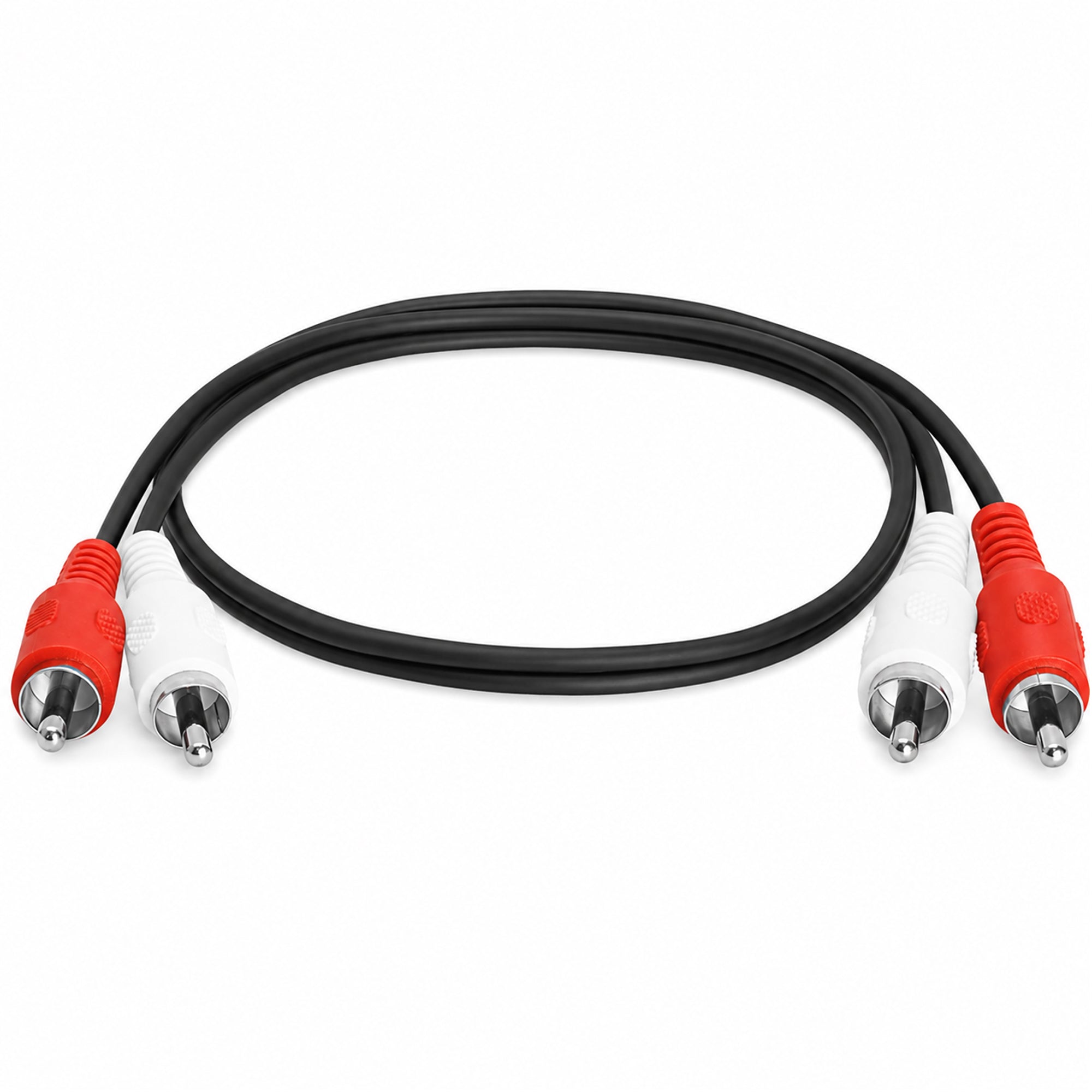 Twin RCA Phono Red White Cable Male to Male Shielded Audio Lead