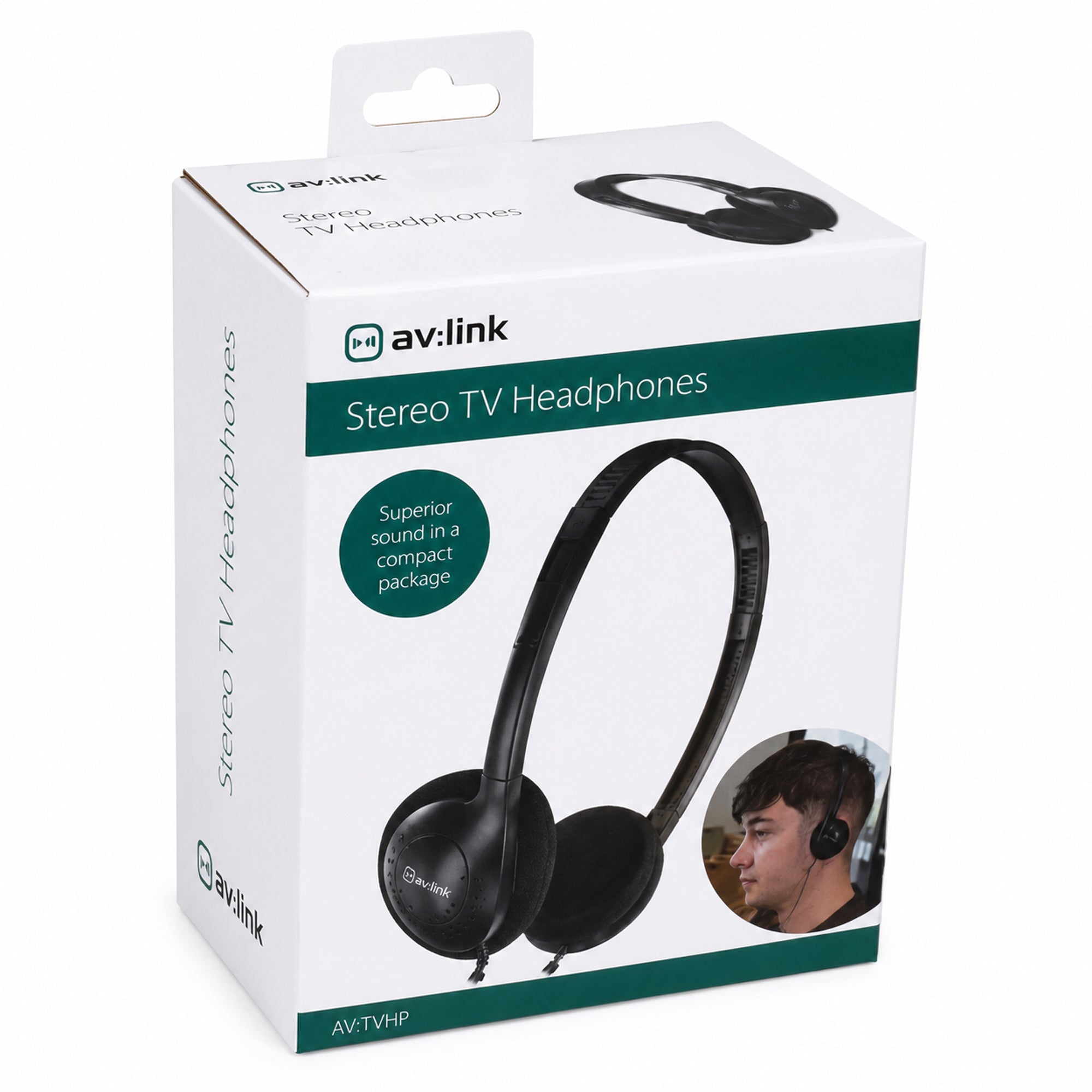 Black Retro Studio Stereo Headphones SH30T Volume Control 5M Lead