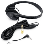 Black Retro Studio Stereo Headphones SH30T Volume Control 5M Lead