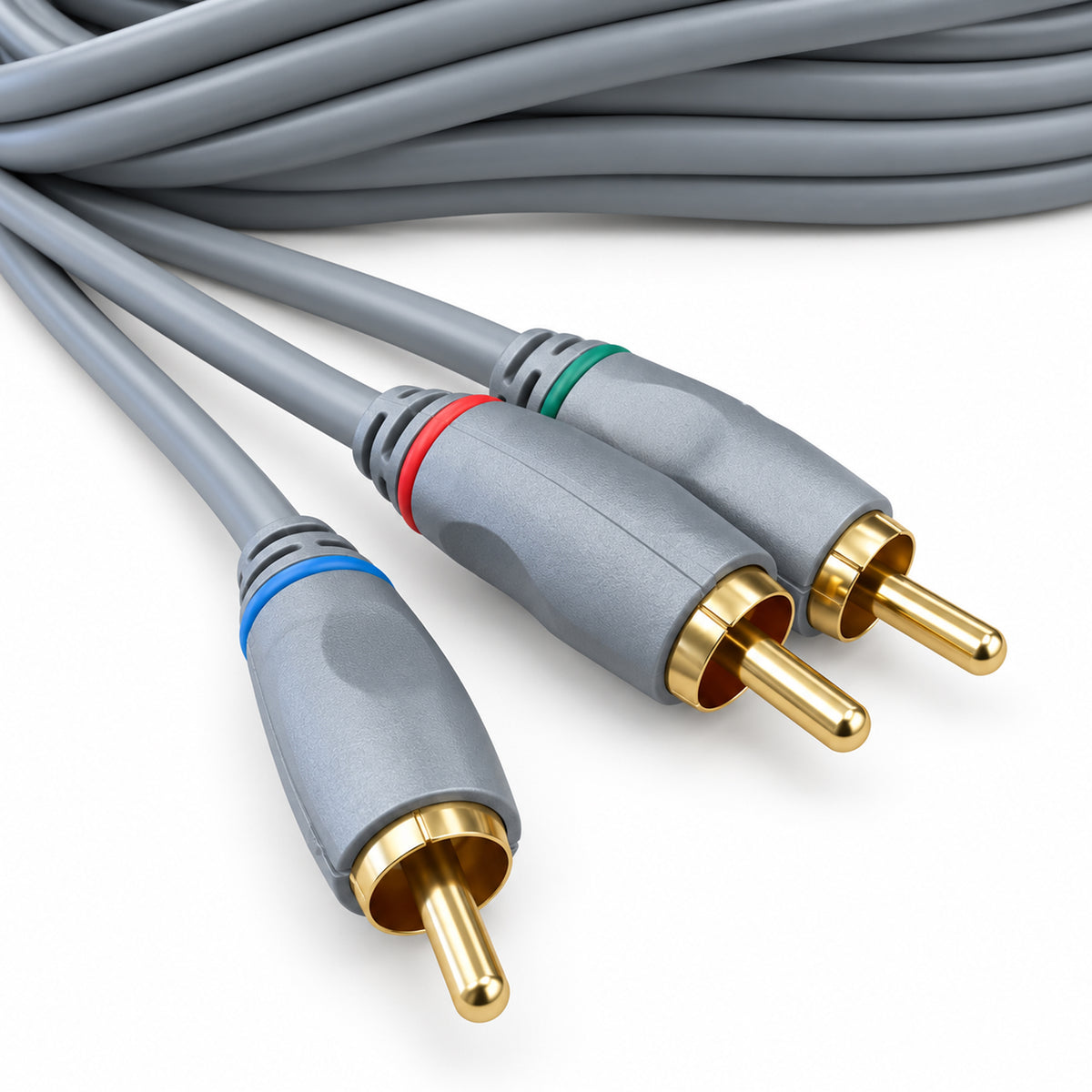 Silver Collection 1.5m Component Video Lead – 3 RCA to 3 RCA
