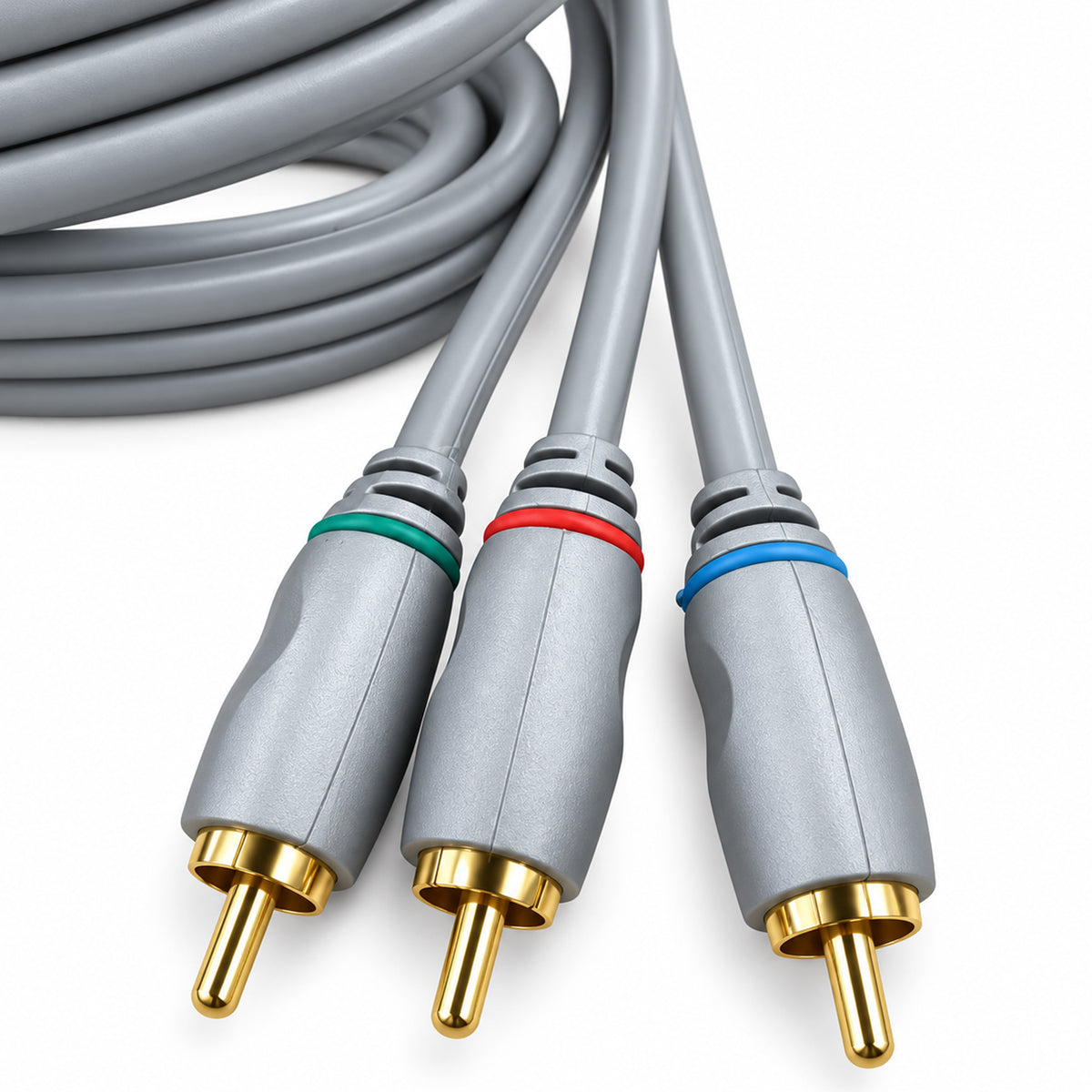 Silver Collection 1.5m Component Video Lead – 3 RCA to 3 RCA