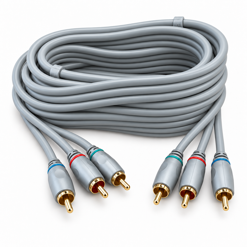 Silver Collection 3m Component Video Lead – 3 RCA to 3 RCA