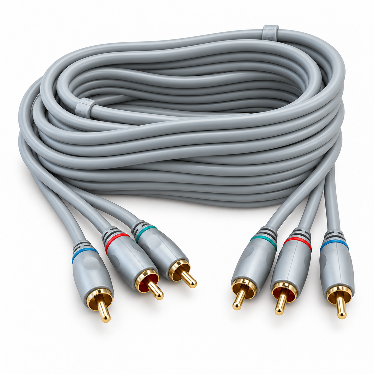 Silver Collection 3m Component Video Lead – 3 RCA to 3 RCA