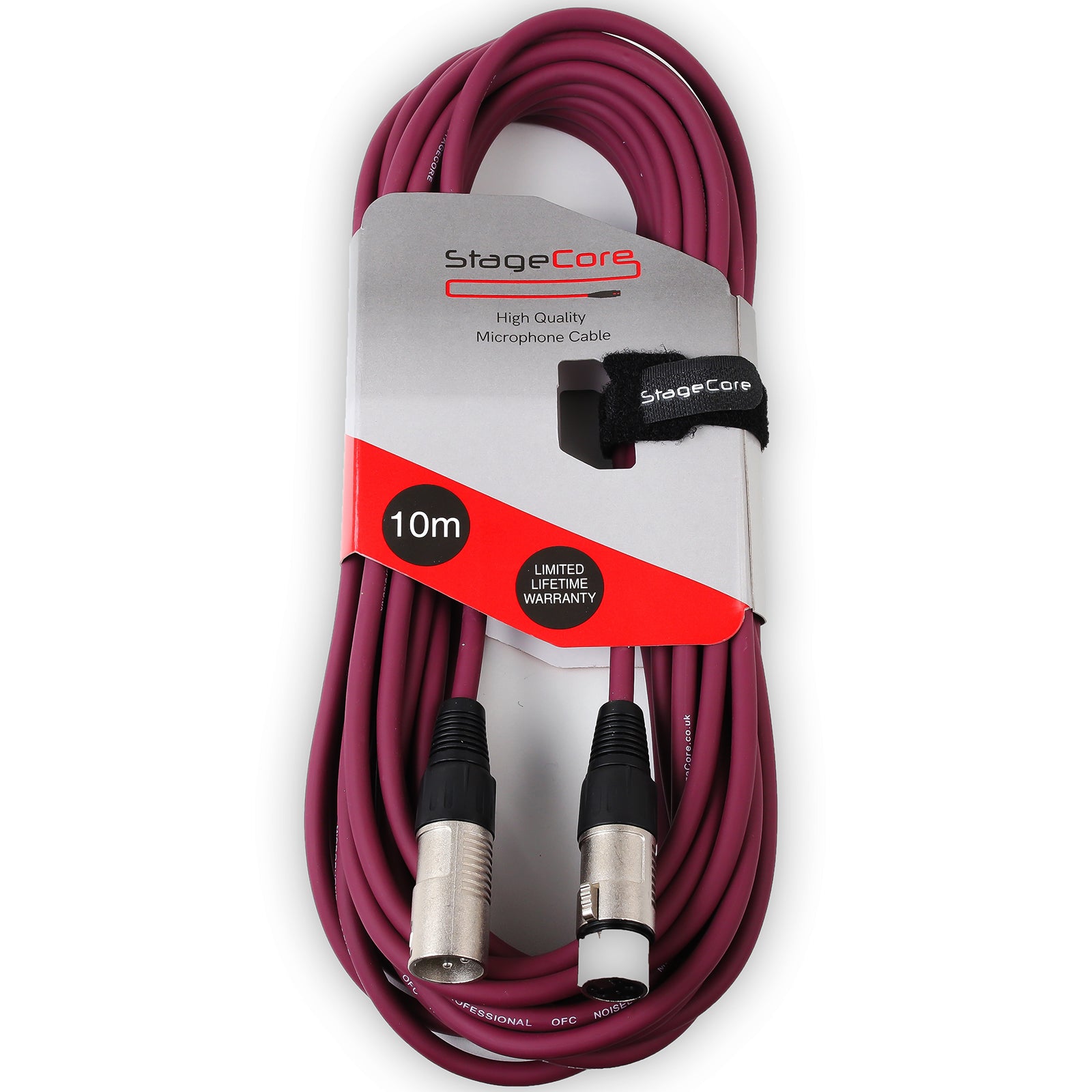 10M XLR Male to Female Microphone Lead & Audio Signal Cable Balanced Colour