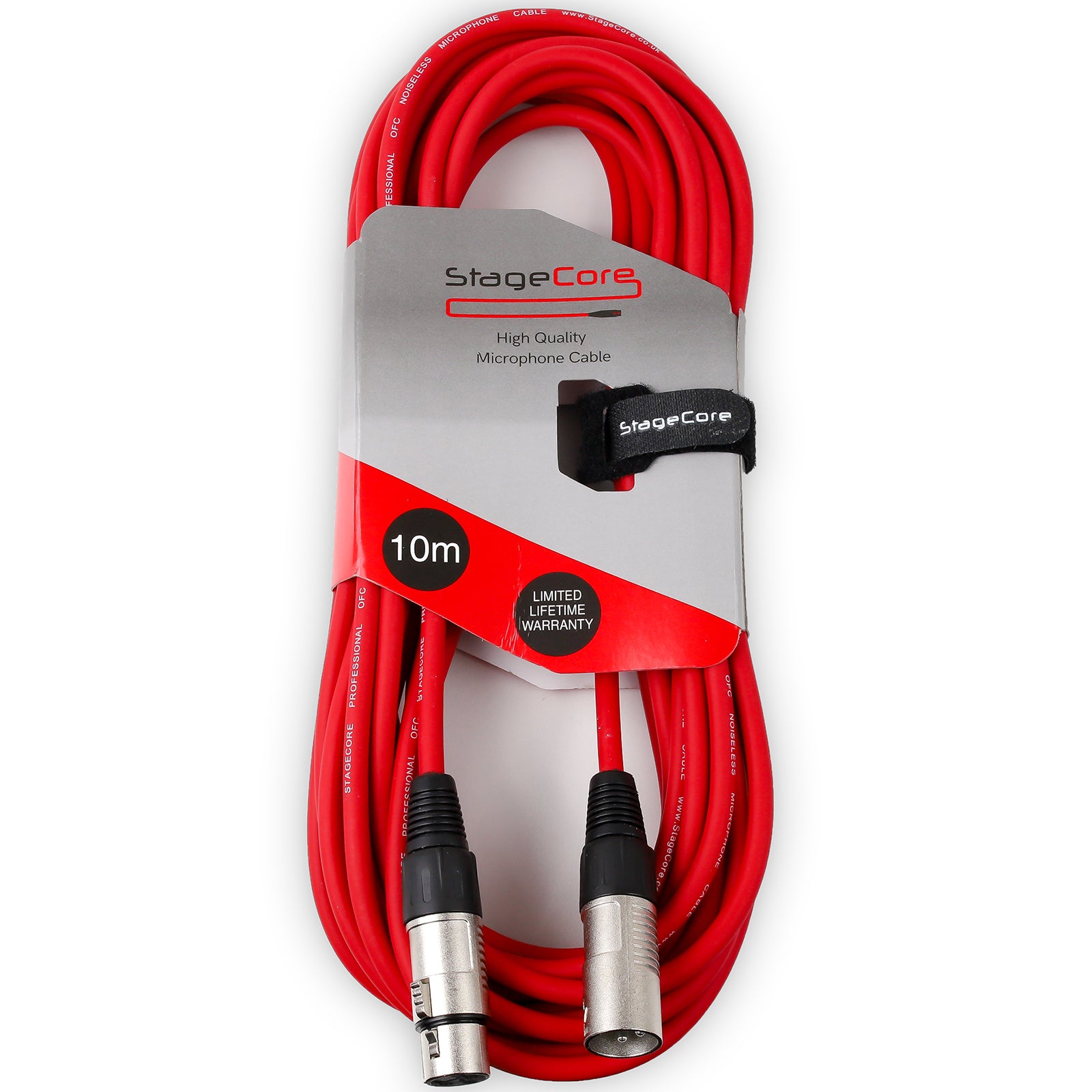 10M XLR Male to Female Microphone Lead & Audio Signal Cable Balanced Colour
