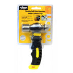 8oz Stubby Ball Pein Hammer with Soft Rubber Grip Handle
