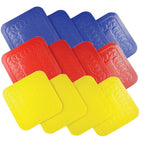 Tenura Anti Slip Silicone Rubber Square Coaster (Pack of 4)