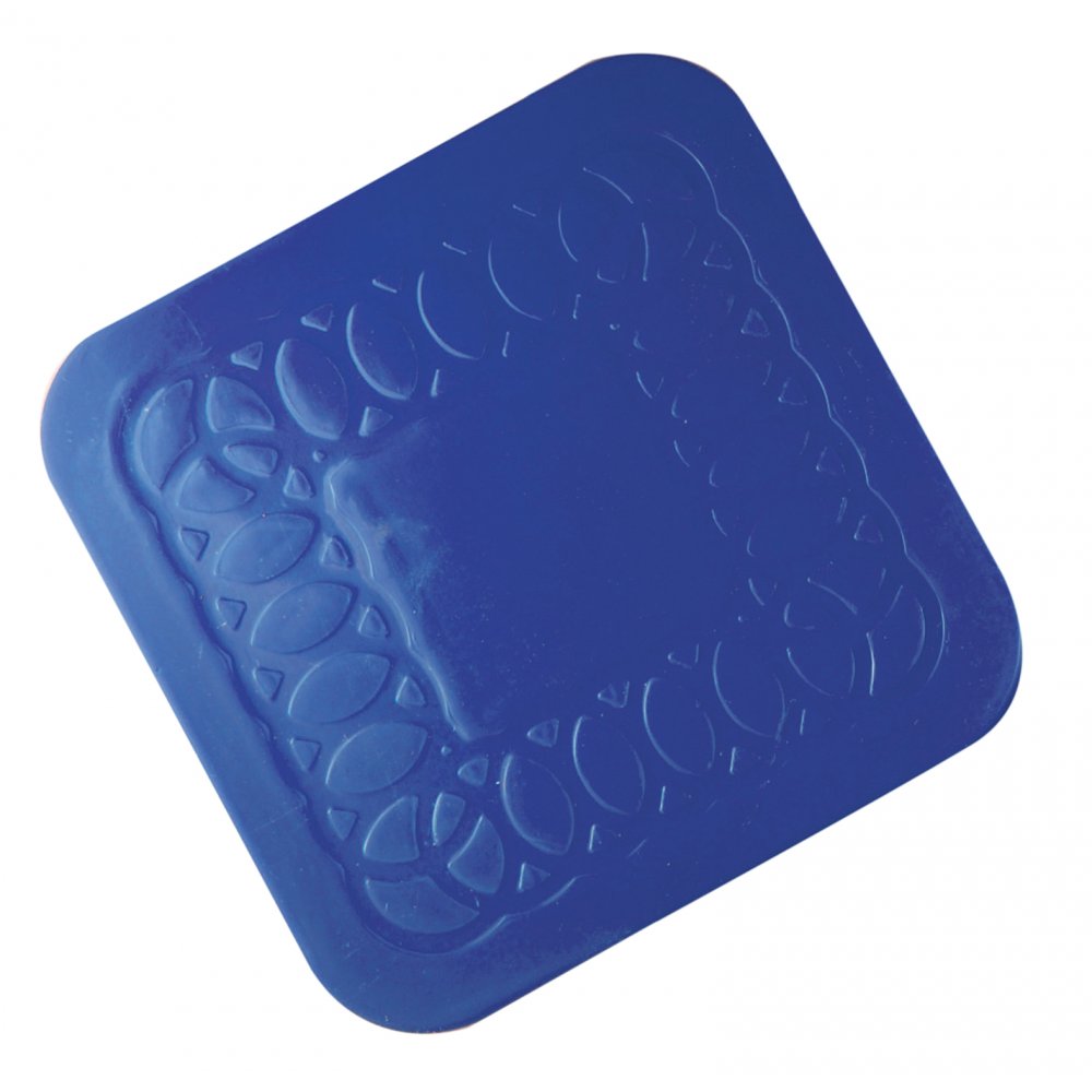 Tenura Anti Slip Silicone Rubber Square Coaster (Pack of 4)