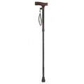 Economy Extending Walking Stick with Wooden Handle