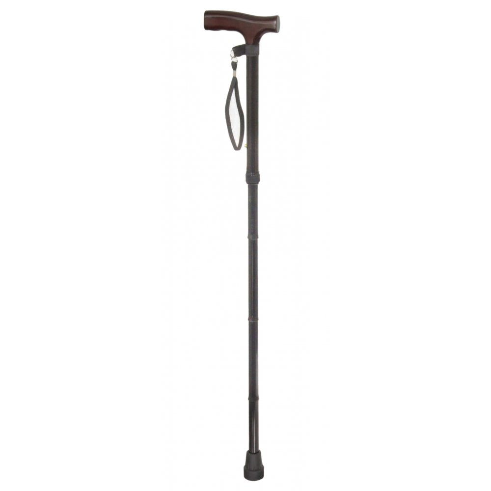 Economy Extending Walking Stick with Wooden Handle