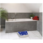 Textured White Blue Bath Step Stackable Portable