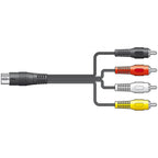5-Pin Din PLug to 4 x RCA Phono Plugs