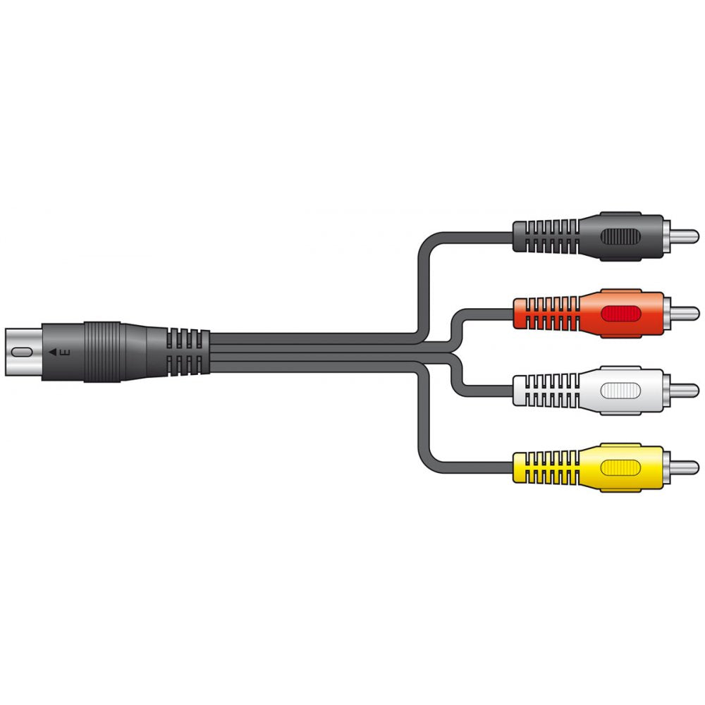 5-Pin Din PLug to 4 x RCA Phono Plugs