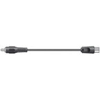 Coaxial Plug to RCA Phono Plug Lead 2M