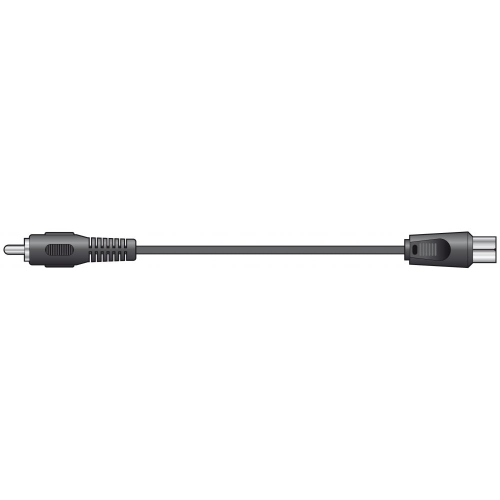 Coaxial Plug to RCA Phono Plug Lead 2M