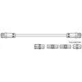 TV Video Lead F Plug to F Plug with Adaptors 2.5m