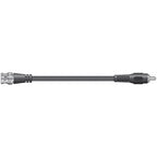 BNC Male Plug to RCA Phono Plug Coaxial Video Lead 1.2M Coax