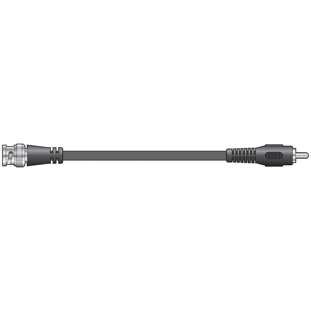 BNC Male Plug to RCA Phono Plug Coaxial Video Lead 1.2M Coax