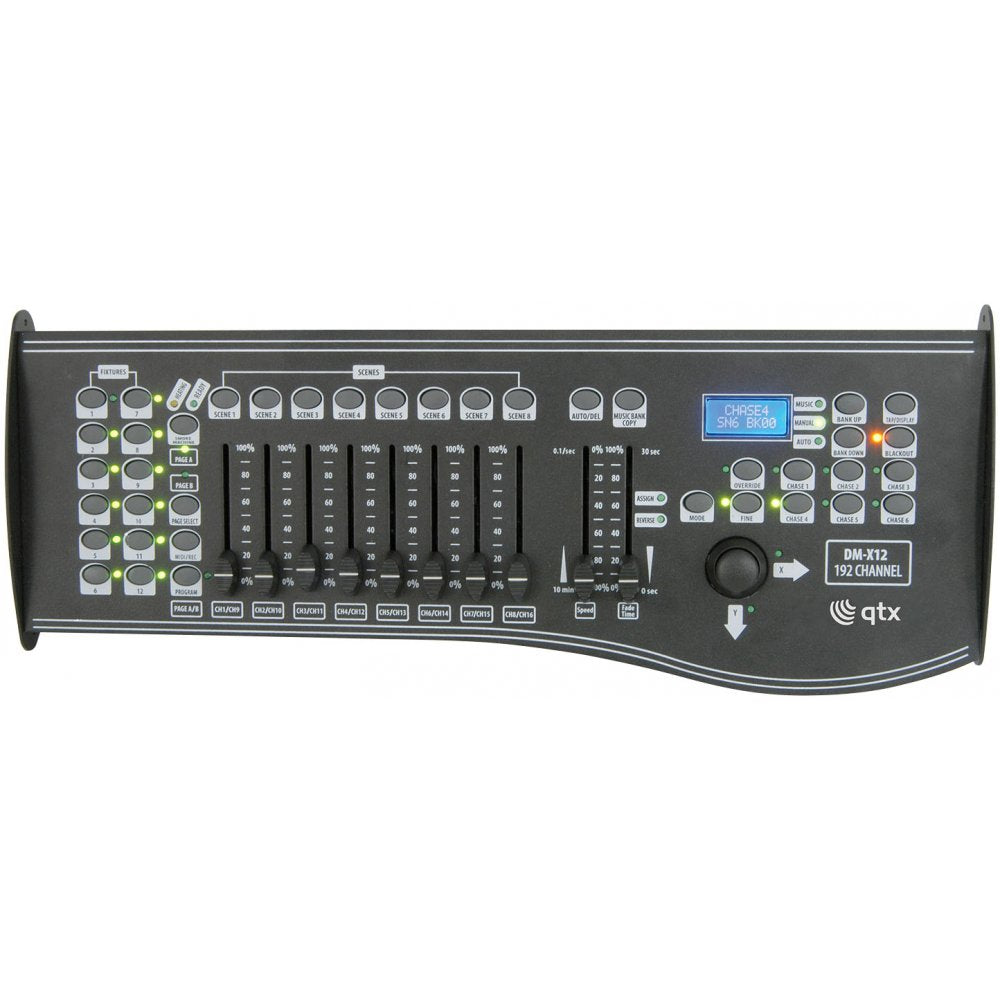 DM-X12 192 Channel DMX Controller with Joystick and Midi Connection