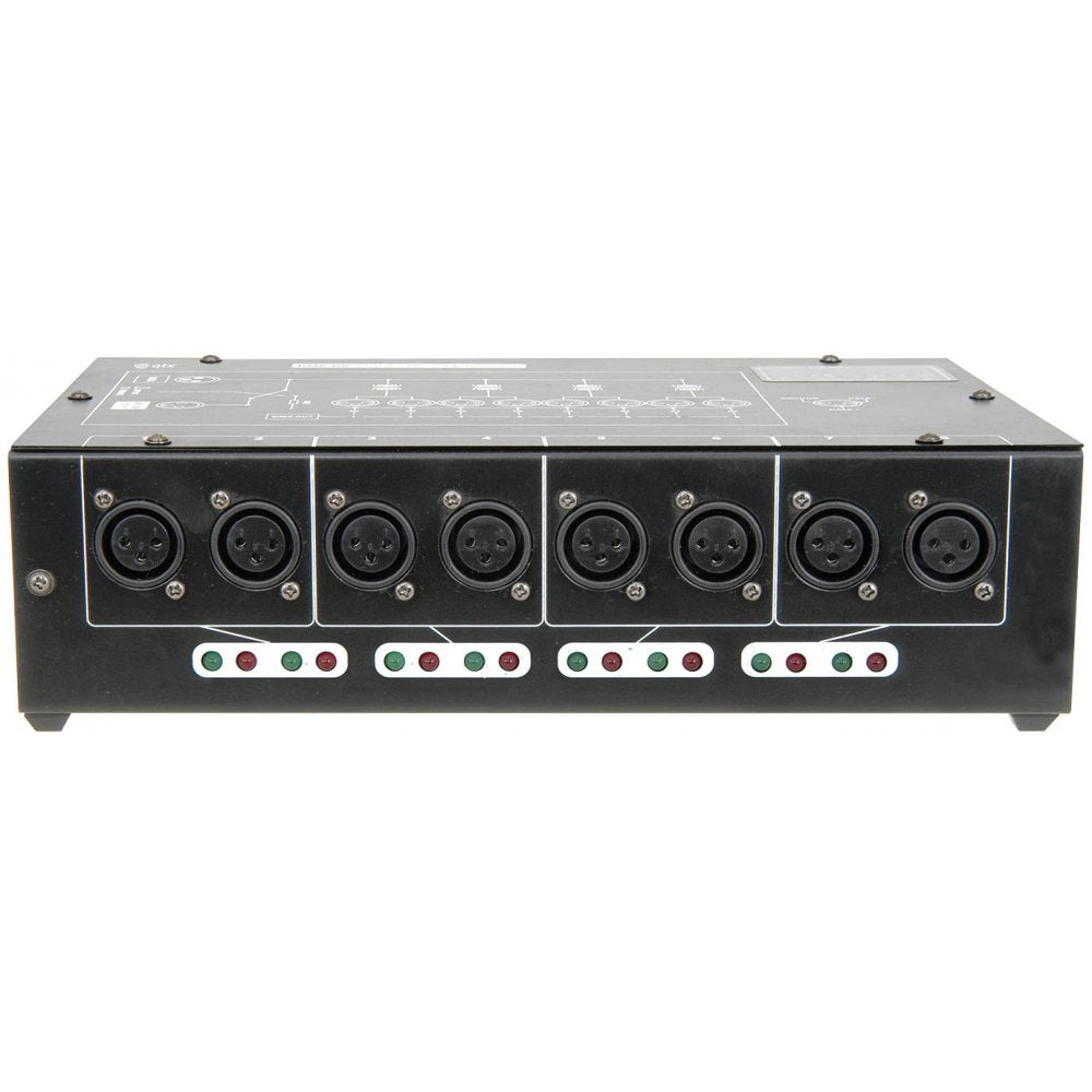 DMX-D8 - 8 Way DMX Booster / Distributor