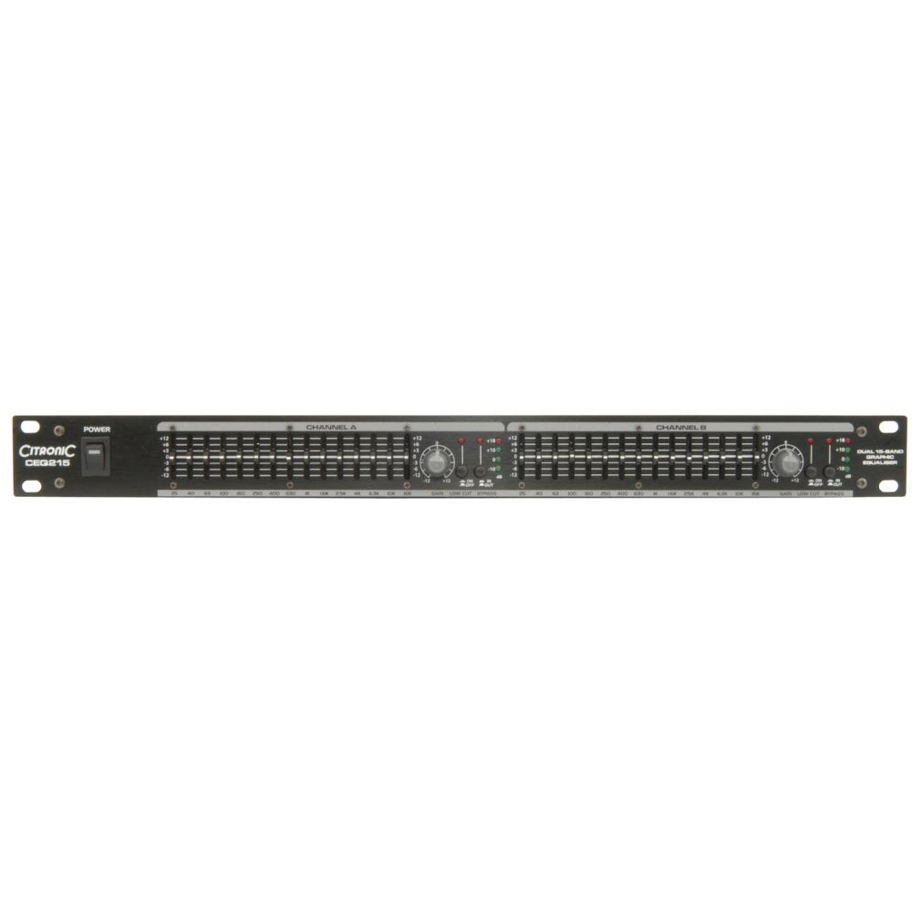 CEQ215 Dual 2 x 15-BAND Graphic Equaliser