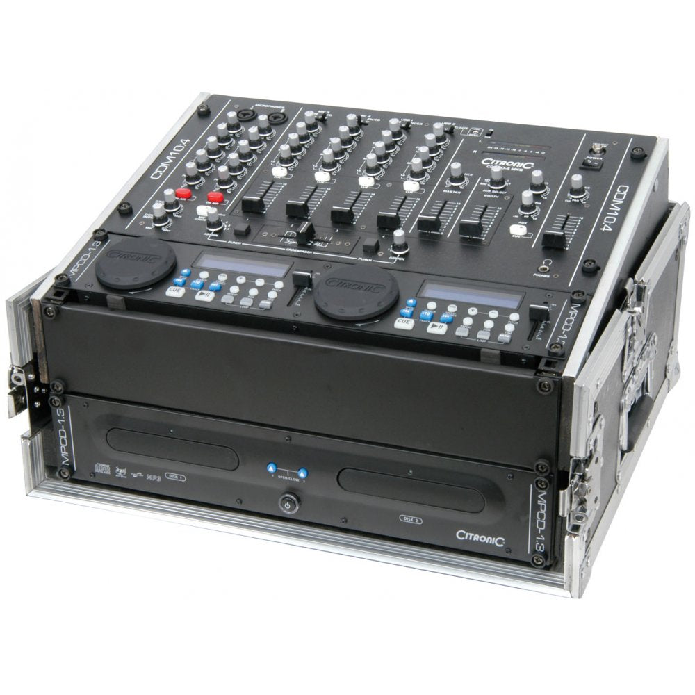 4 Channel USB 17 Input 19" Rack DJ Mixer 4 Mic Channels