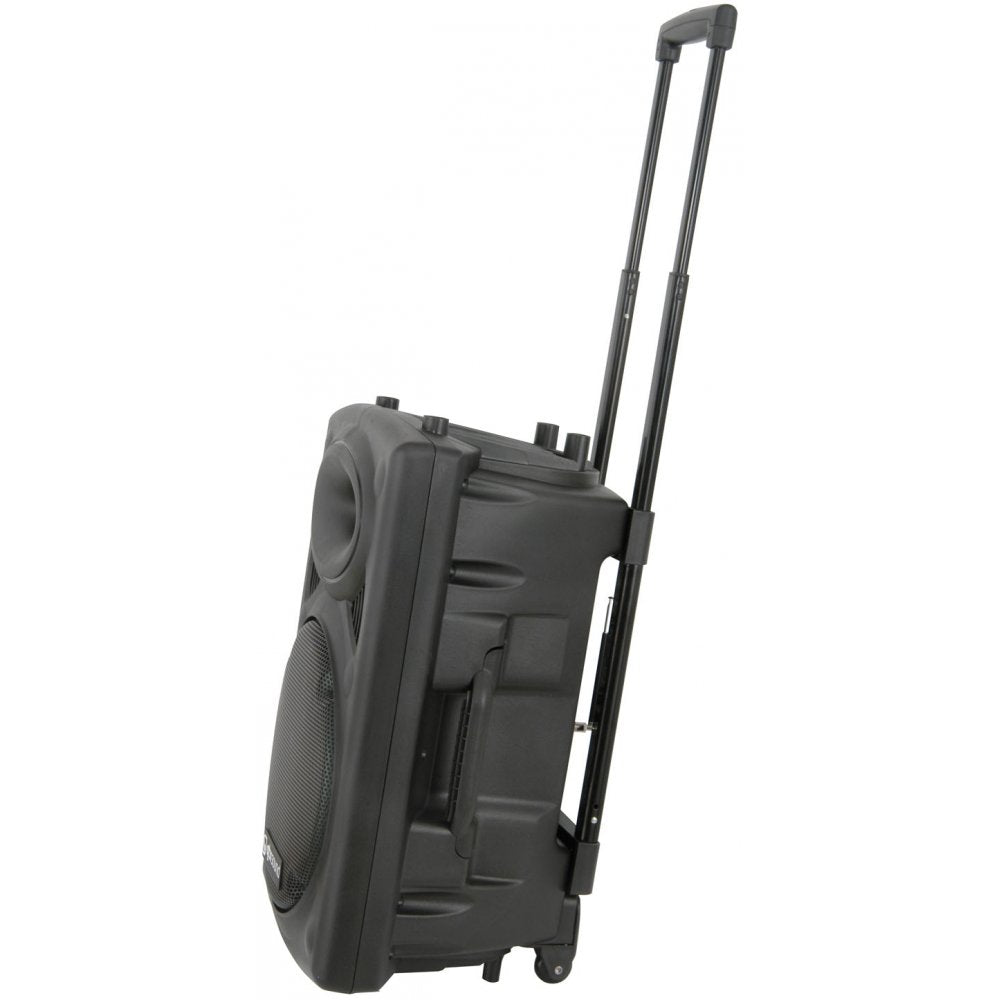 QR-Series Portable 12" PA Unit Twin VHF Radio Mics USB SD & Remote