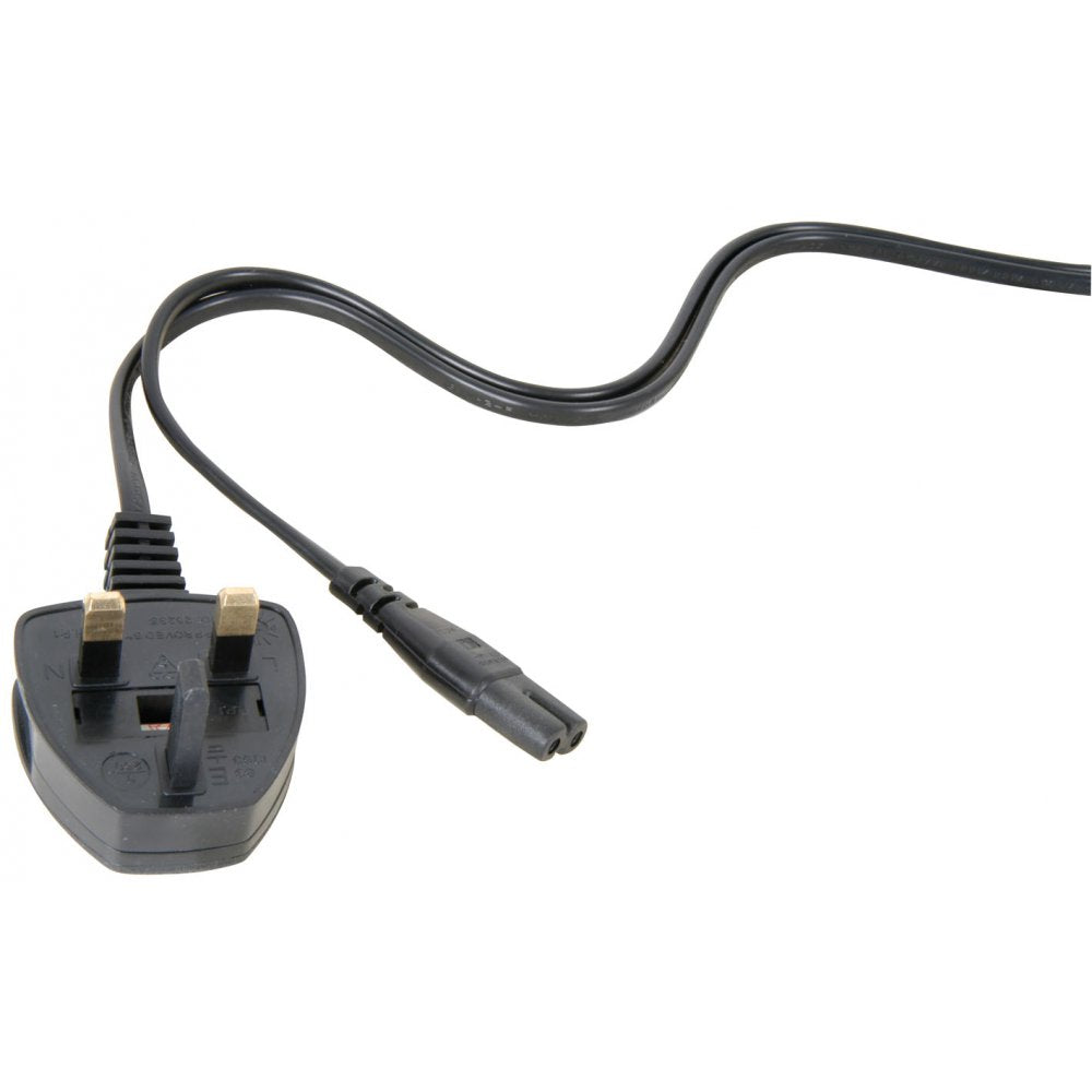 FIG-8 UK Mains Power Lead & FIG8 Euro Version 1.5M 5M & 10M