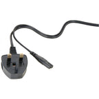 FIG-8 UK Mains Power Lead & FIG8 Euro Version 1.5M 5M & 10M
