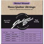 Set of 4 or 5 High Quality Nickel Wound Bass Guitar Strings