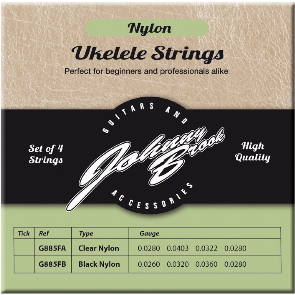 Set of 4 High Quality Clear Nylon Ukulele Strings