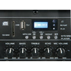 QR-Series Portable 12" PA Unit Twin VHF Radio Mics USB SD & Remote