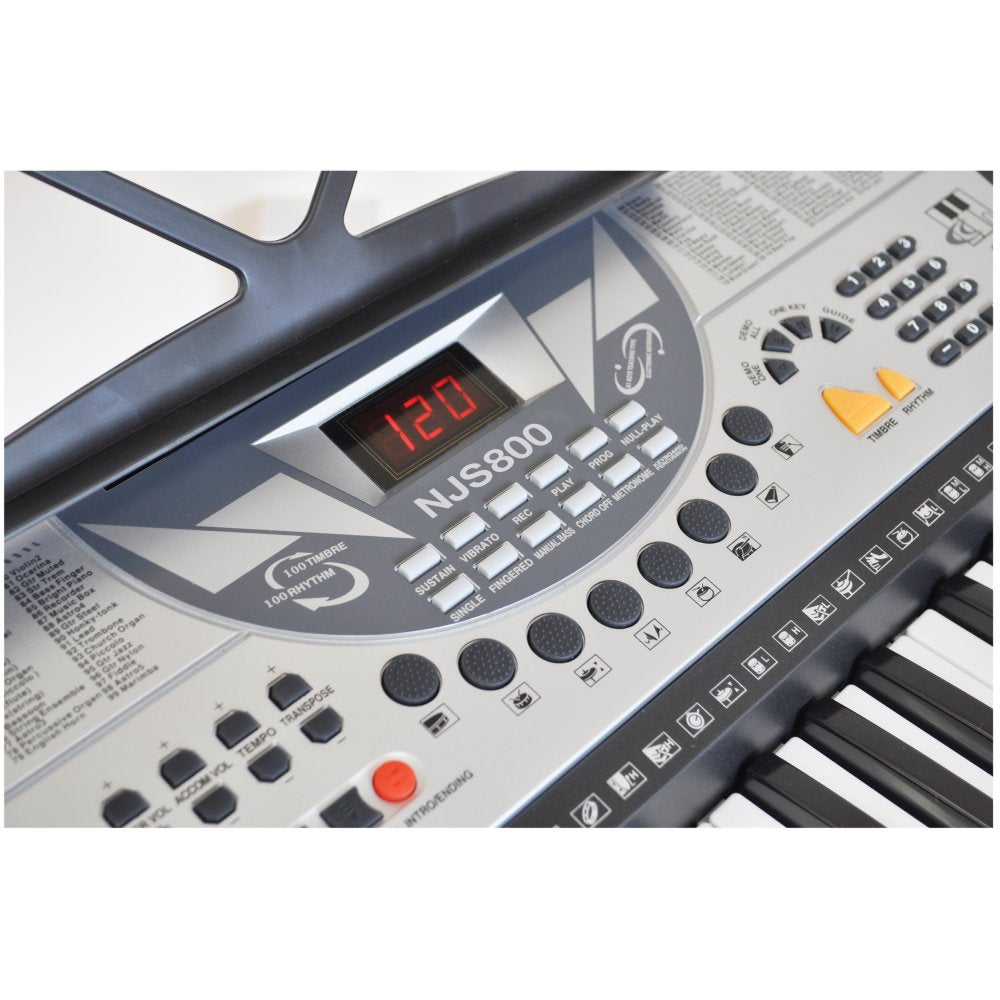61 Key Full Size Digital Electronic Keyboard Kit Inc Stand & Headphones