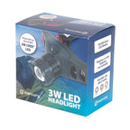 3W CREE LED Headlight - Headband for Potholing Building Sites etc